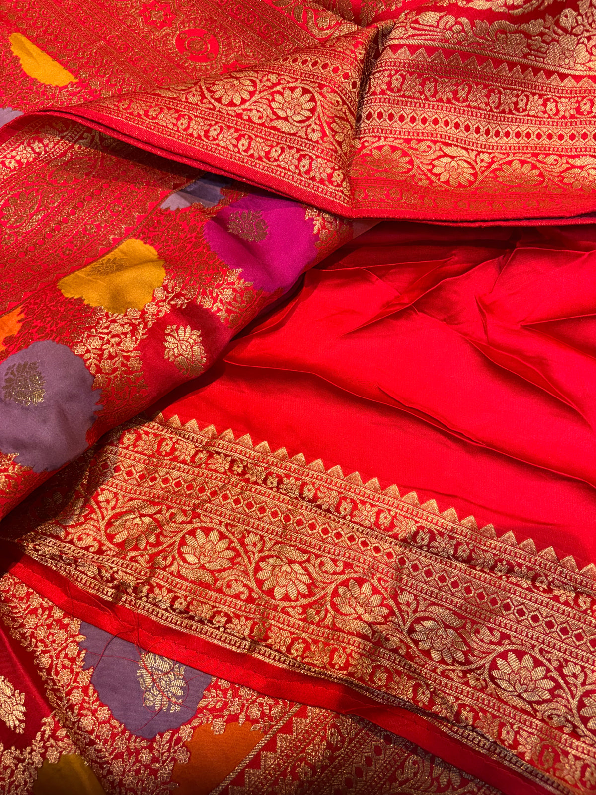 PURE PASHMEENA SILK SAREE IN RANGKAT PATTERN