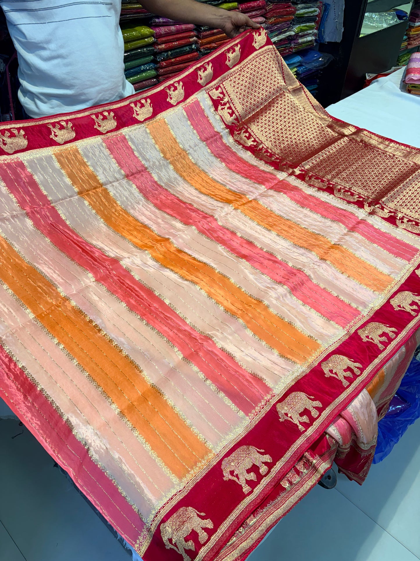 PREMIUM HO SILK SAREE WITH RANGKAT DESIGN