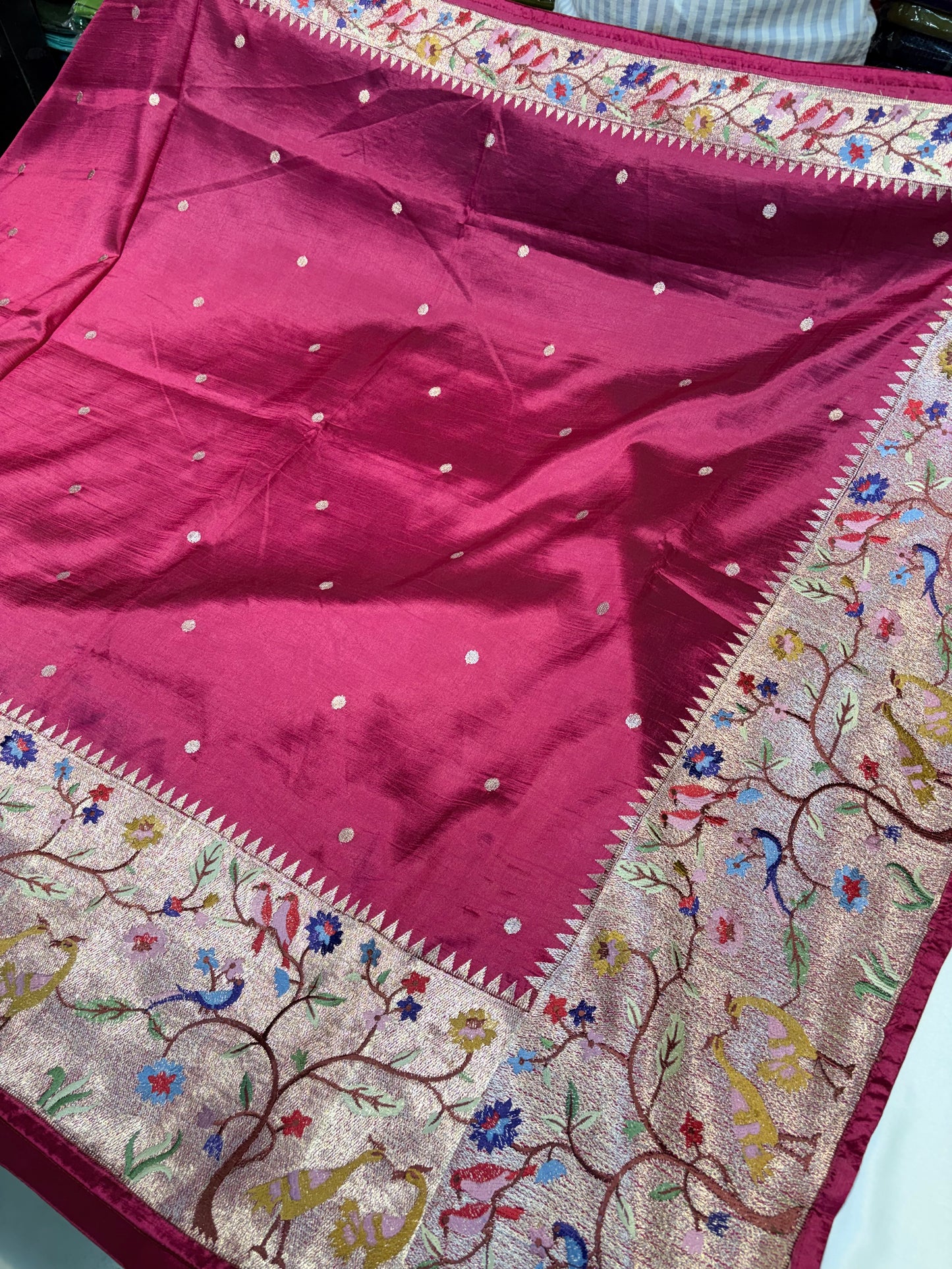 TUSSUR SILK SAREE WITH PAITHANI ZARI  WORK  @ ₹4675/-