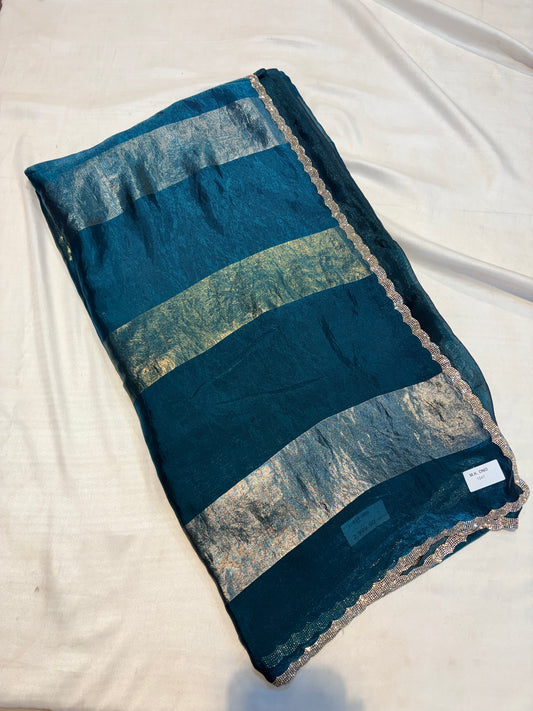 FANCY CHIFFON SAREE WITH BORDER WORK