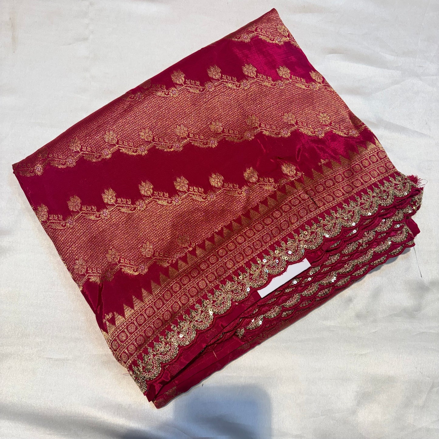 PREMIUM BANARASI CHINON CREAPE SAREE