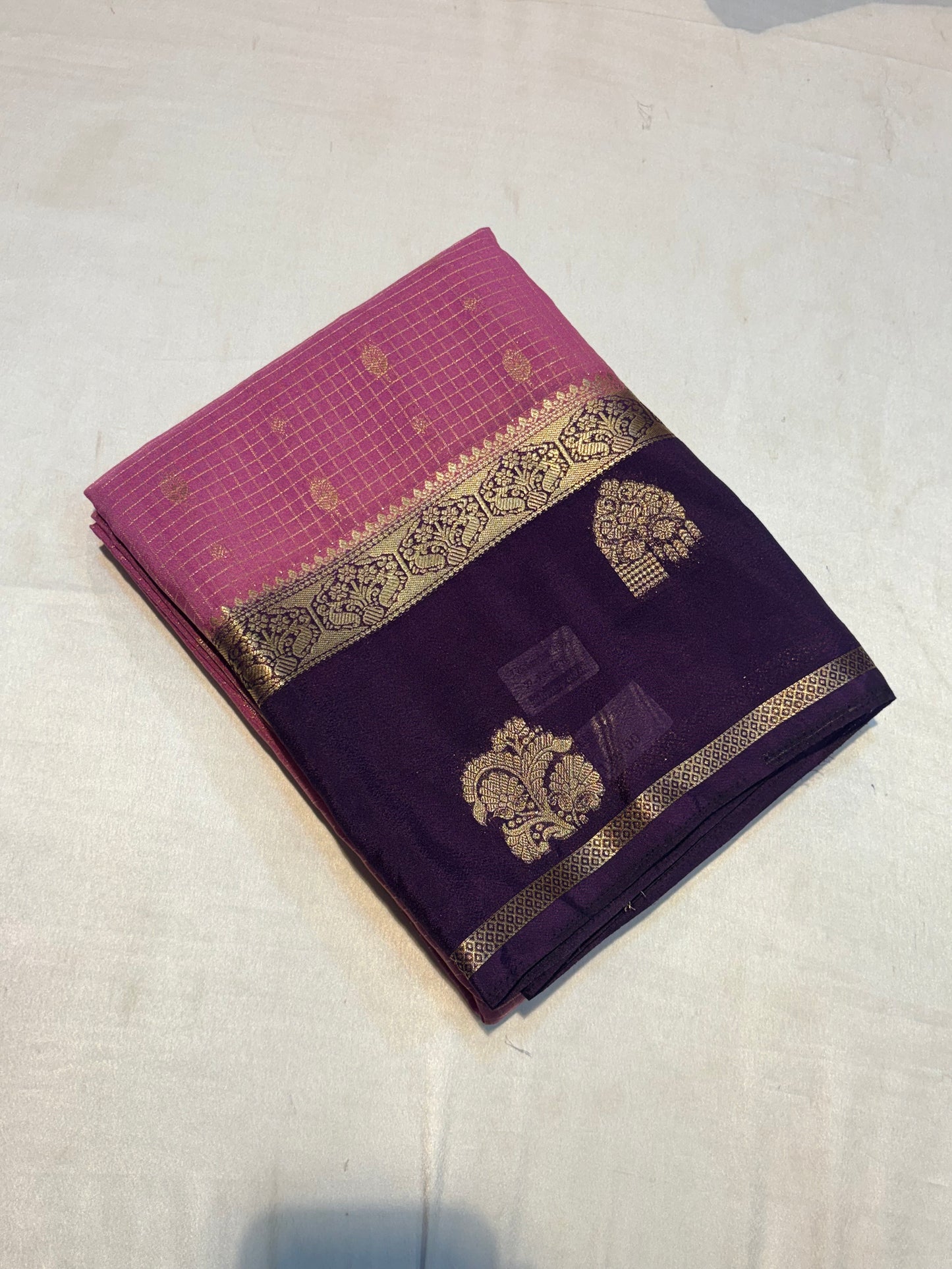 PREMIUM SEMI MYSORE SILK CREAPE SAREE