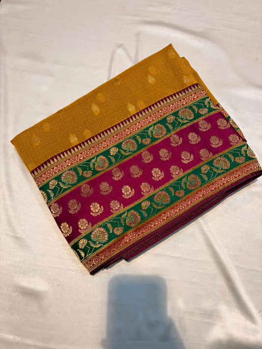 PREMIUM BANARASI GEORGETTE SAREE