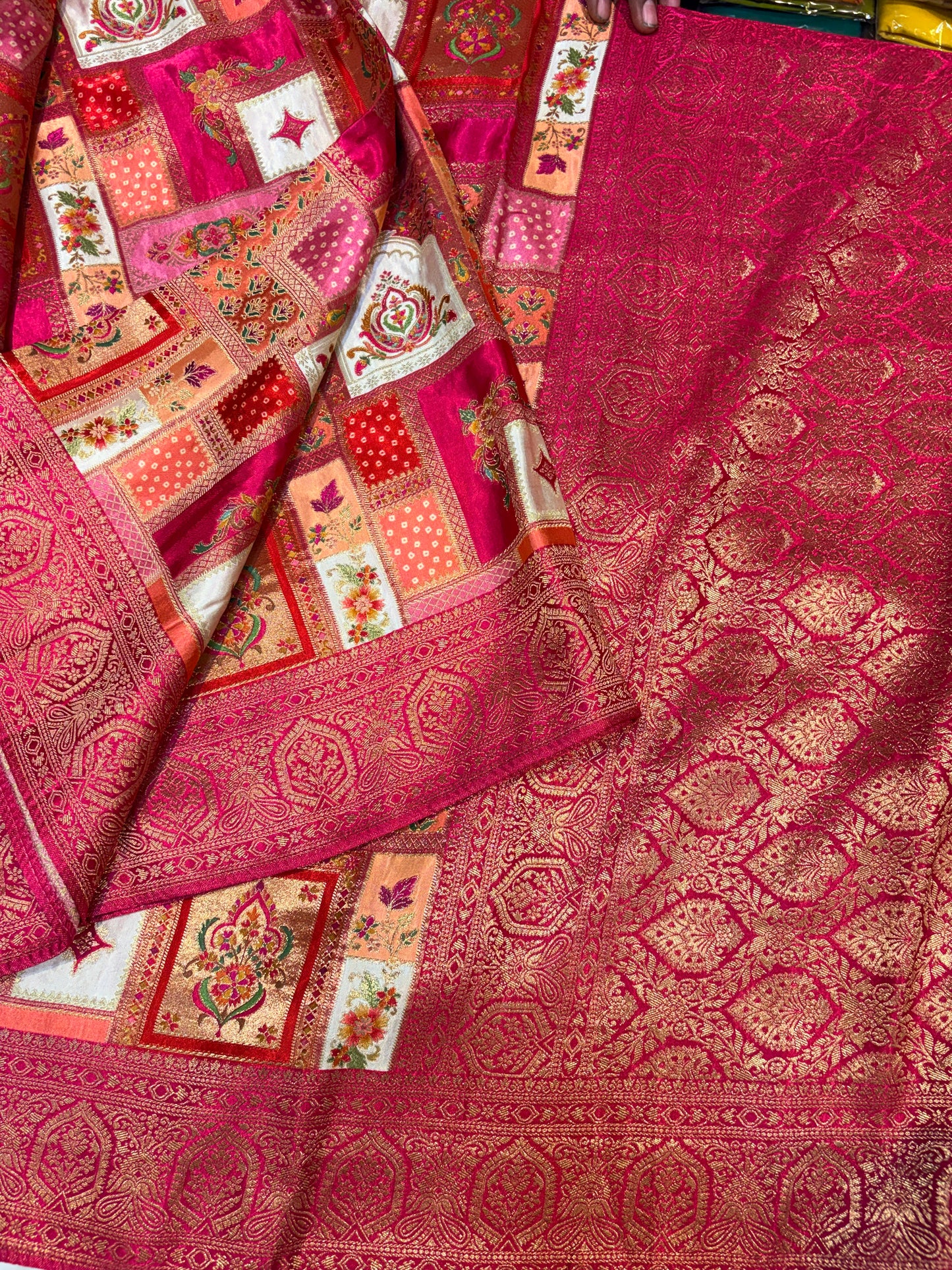 PURE BANARASI PASHMEENA SILK SAREE