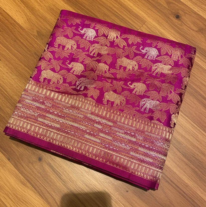 PREMIUM SOFT BROCADE SILK SAREE