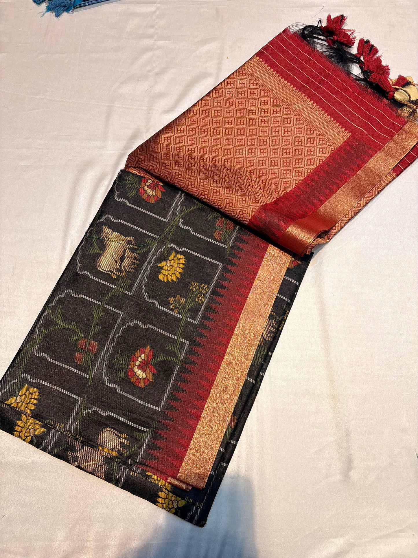 SEMI TUSSUR SILK SAREE