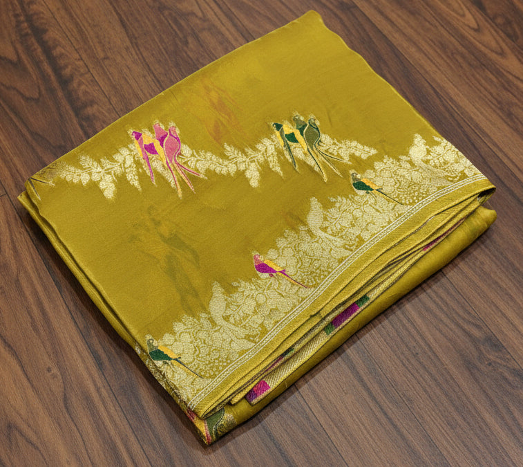 PREMIUM BANARASI CHIFFON SAREE