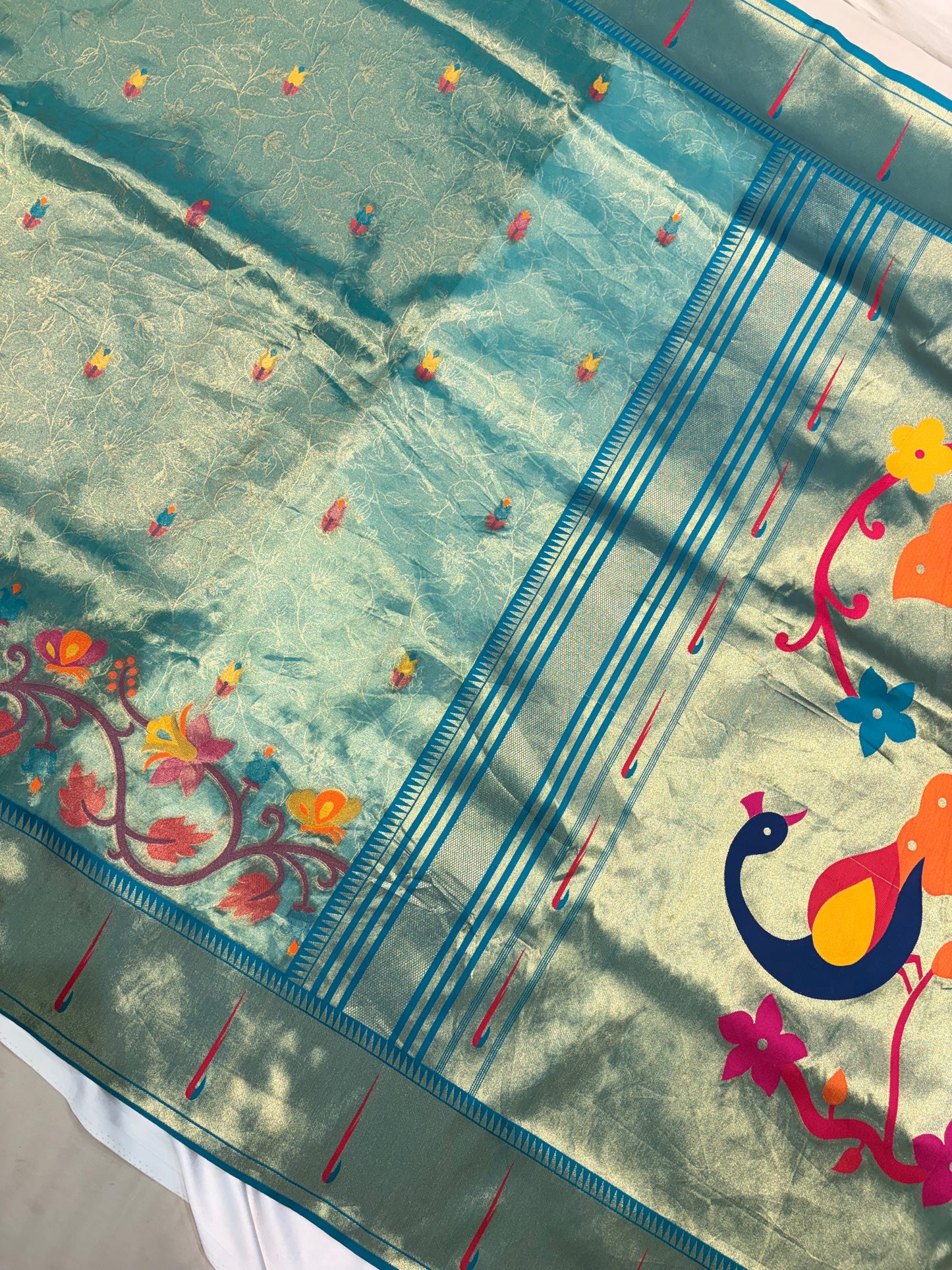 PREMIUM PAITHANI TISSUE SILK SAREE