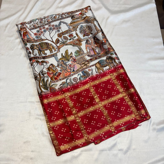 PURE PRINTED MODAL SILK SAREE