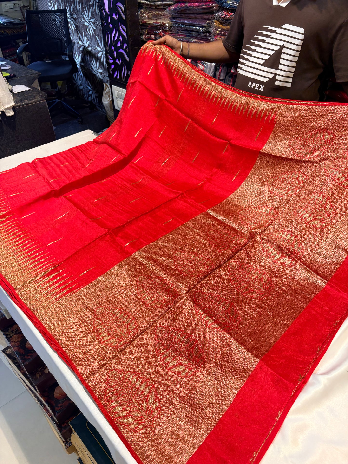 PREMIUM TUSSUR GEORGETTE SILK SAREE