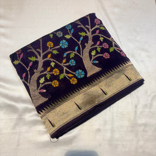 TUSSUR GEORGETTE SAREES
WITH PAITHANI BORDER