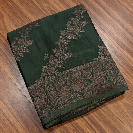 PREMIUM BANARAS KADDHI GEORGETTE SAREES WITH ANTIQUE ZARI
