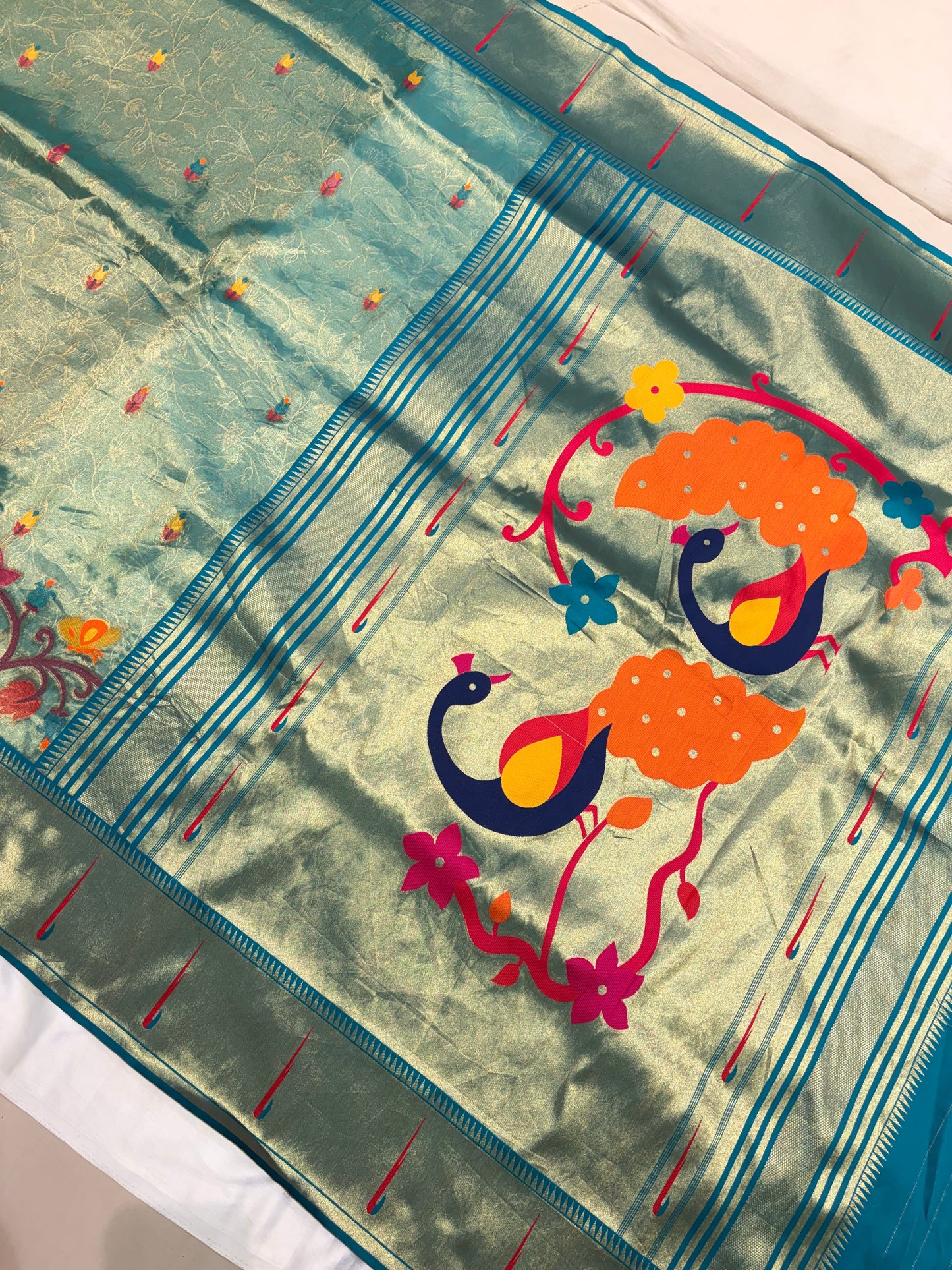 PREMIUM PAITHANI TISSUE SILK SAREE