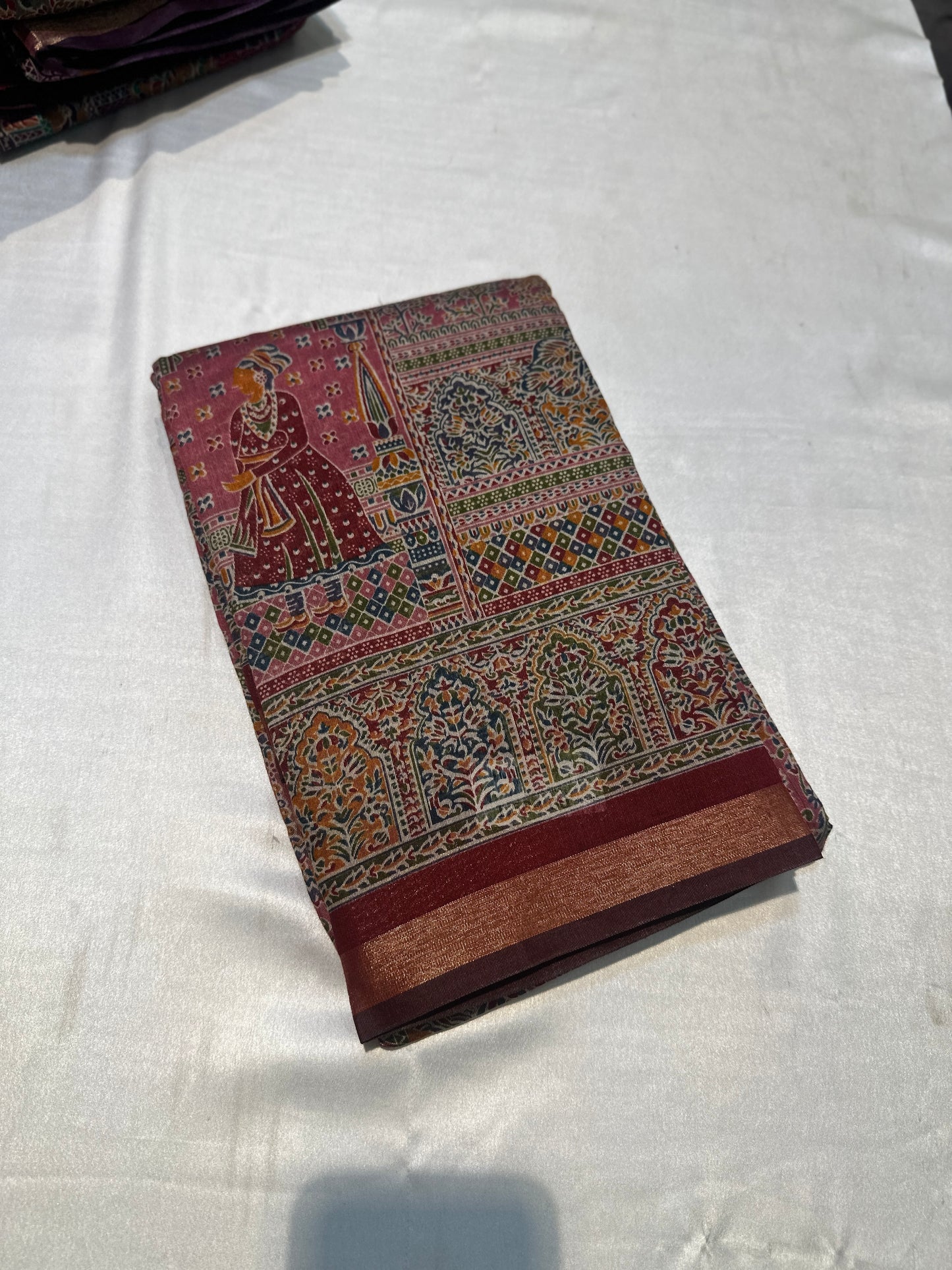 PRINTED PASHMEENA  COTTON SAREES SAREE