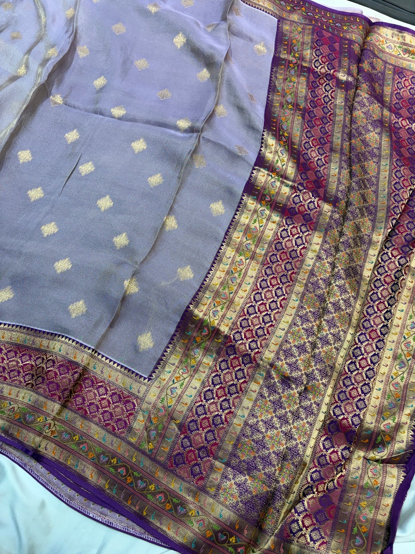 PURE GEORGETEE SILK SAREE
