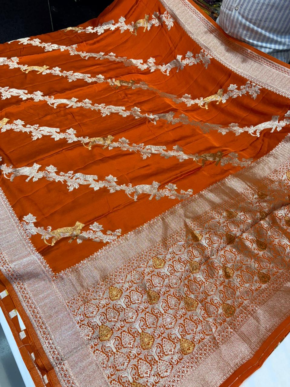 PURE MUSHRU CREAPE SAREES