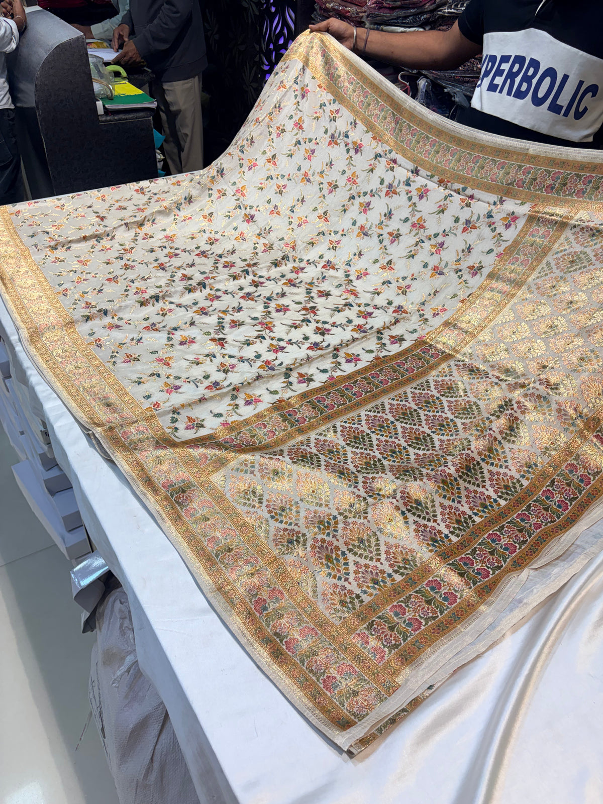 PURE PASHMEENA SILK SAREE