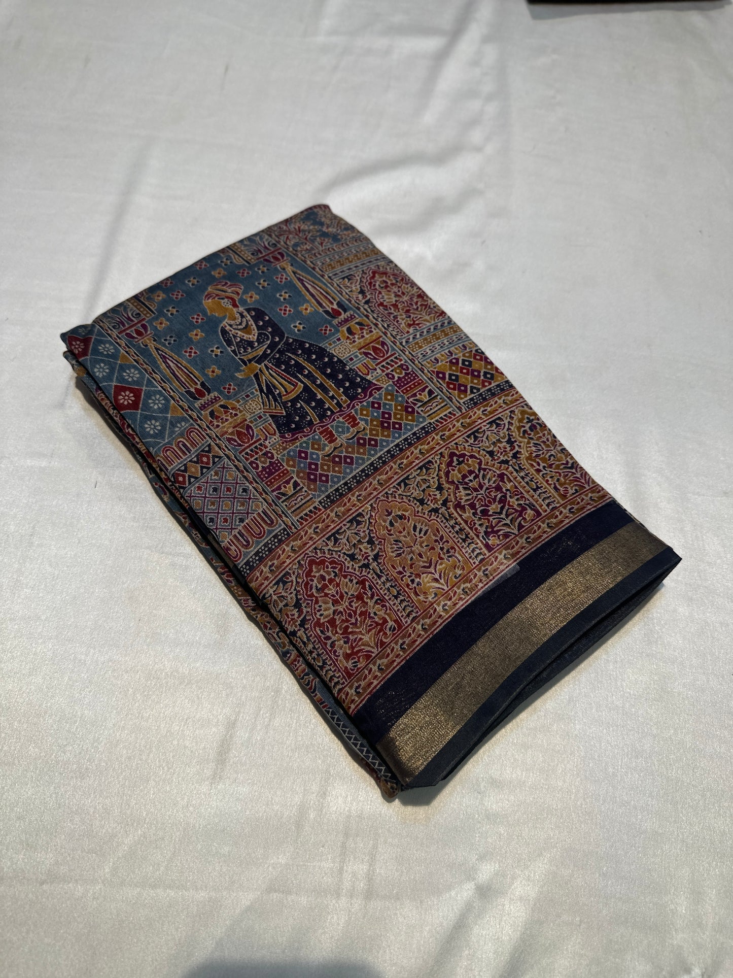 PRINTED PASHMEENA  COTTON SAREES SAREE