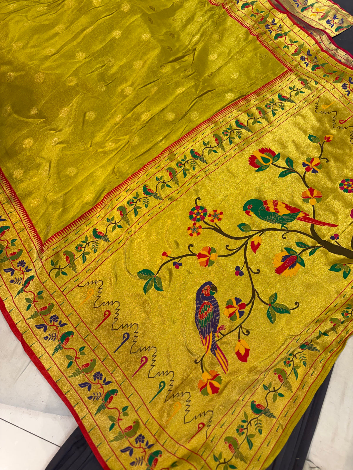 PREMIUM PAITHANI SAREE IN SOFT TISSUE