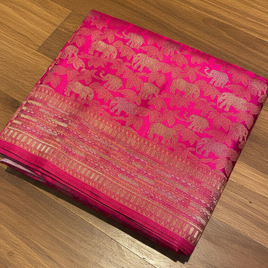 PREMIUM SOFT BROCADE SILK SAREE