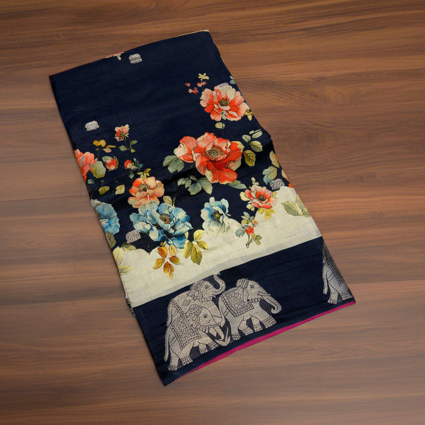 PREMIUM PRINTED MOUNGA SAREE