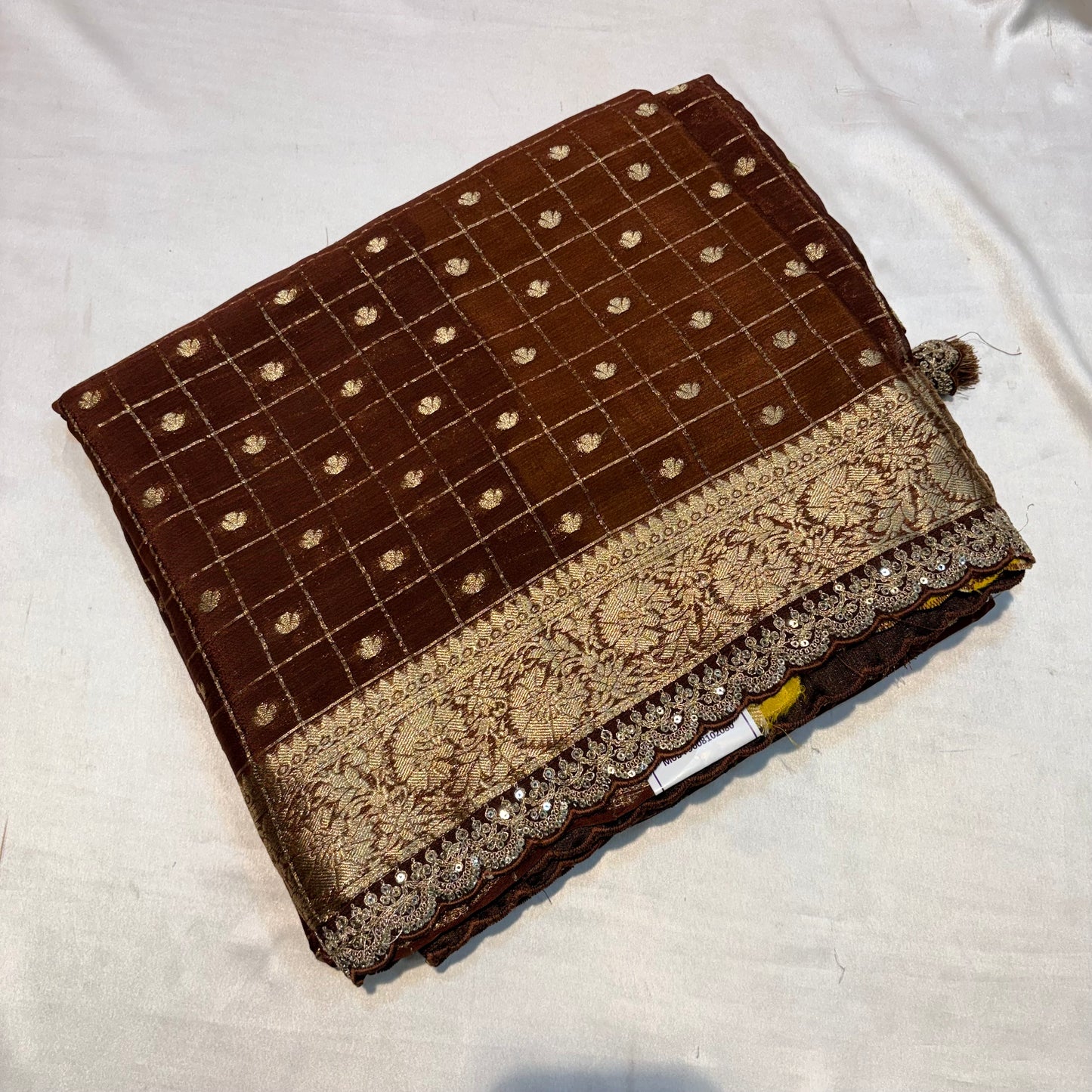 PREMIUM CHIFFON SAREE WITH SCALP BORDER