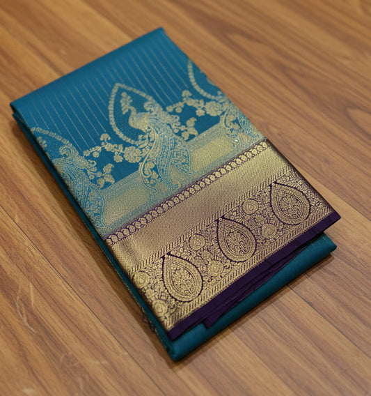 PRWMIUM SEMI KANCHI SAREE