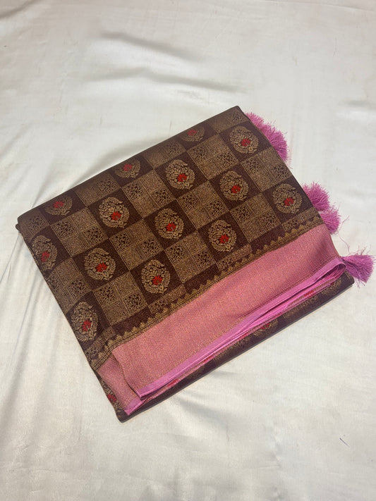 PREMIUM BROCADE MOUNGA SILK SAREES