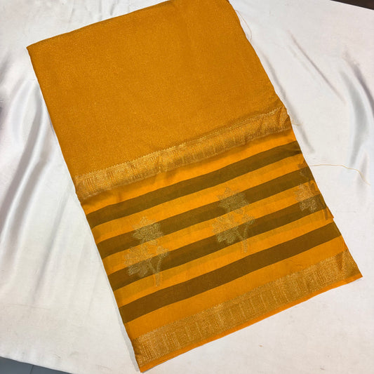 PREMIUM VISCOSE CREAPE SAREE