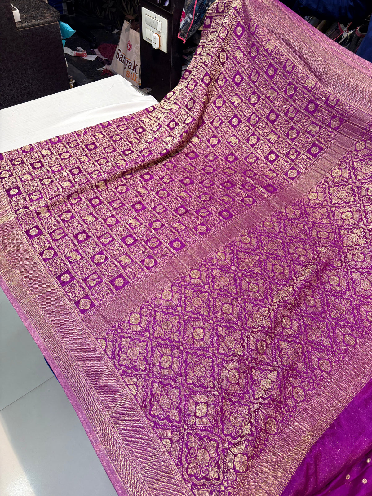 PREMIUM BROCADE BANARAS GEORGETTE SAREES