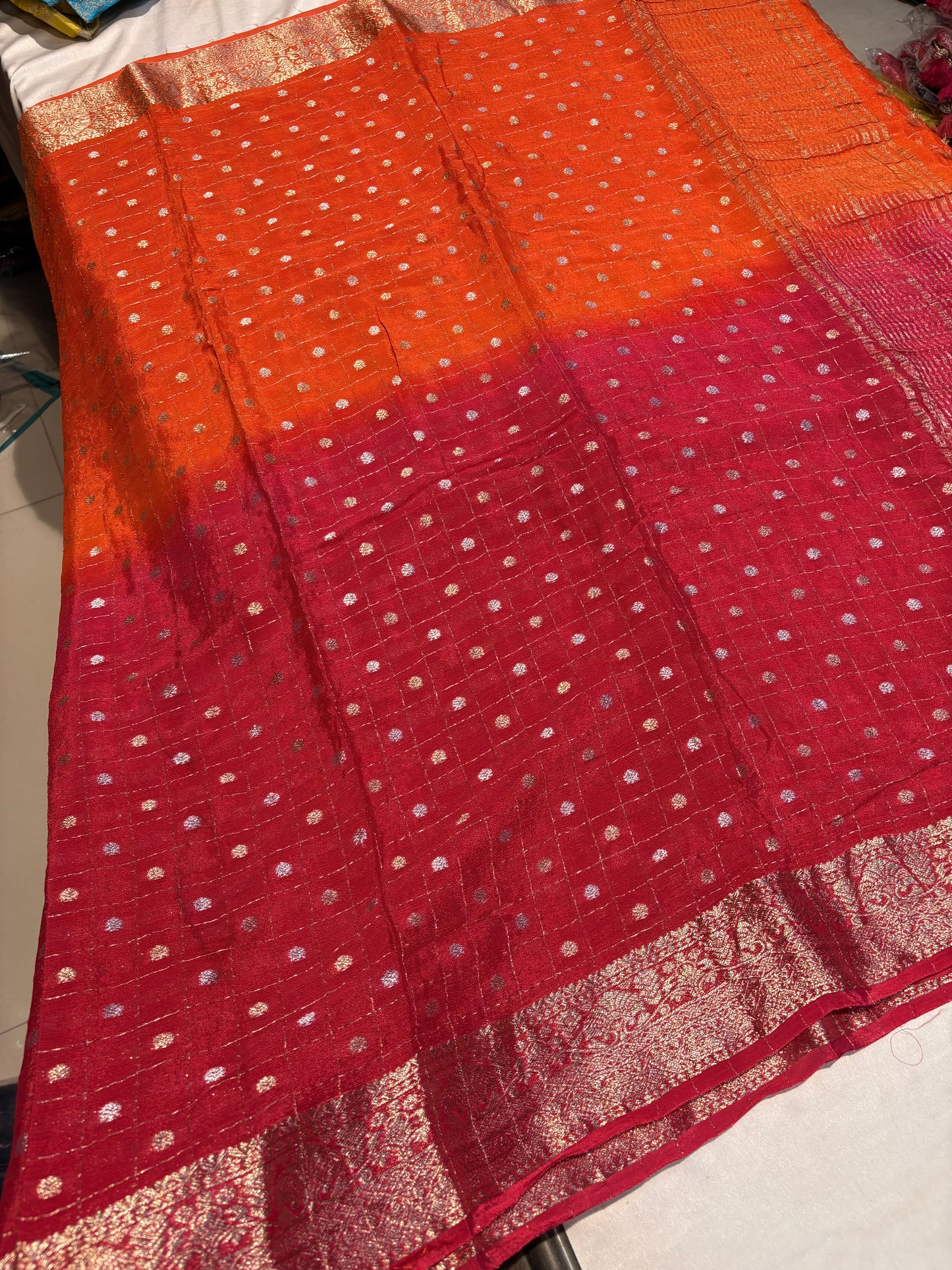 PREMIUM BANARASI CHIFFON SAREE