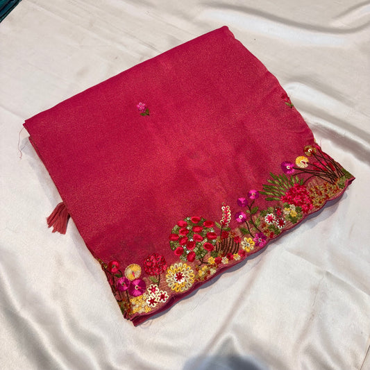 Premium French Knotwork Georgette Sarees