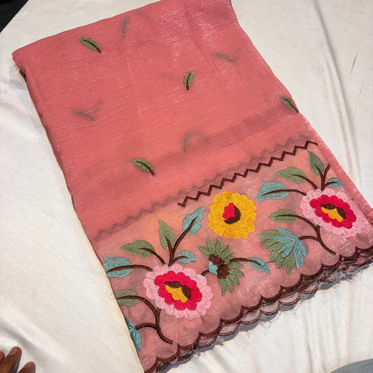 FANCY EMBROIDERY WORK SAREES