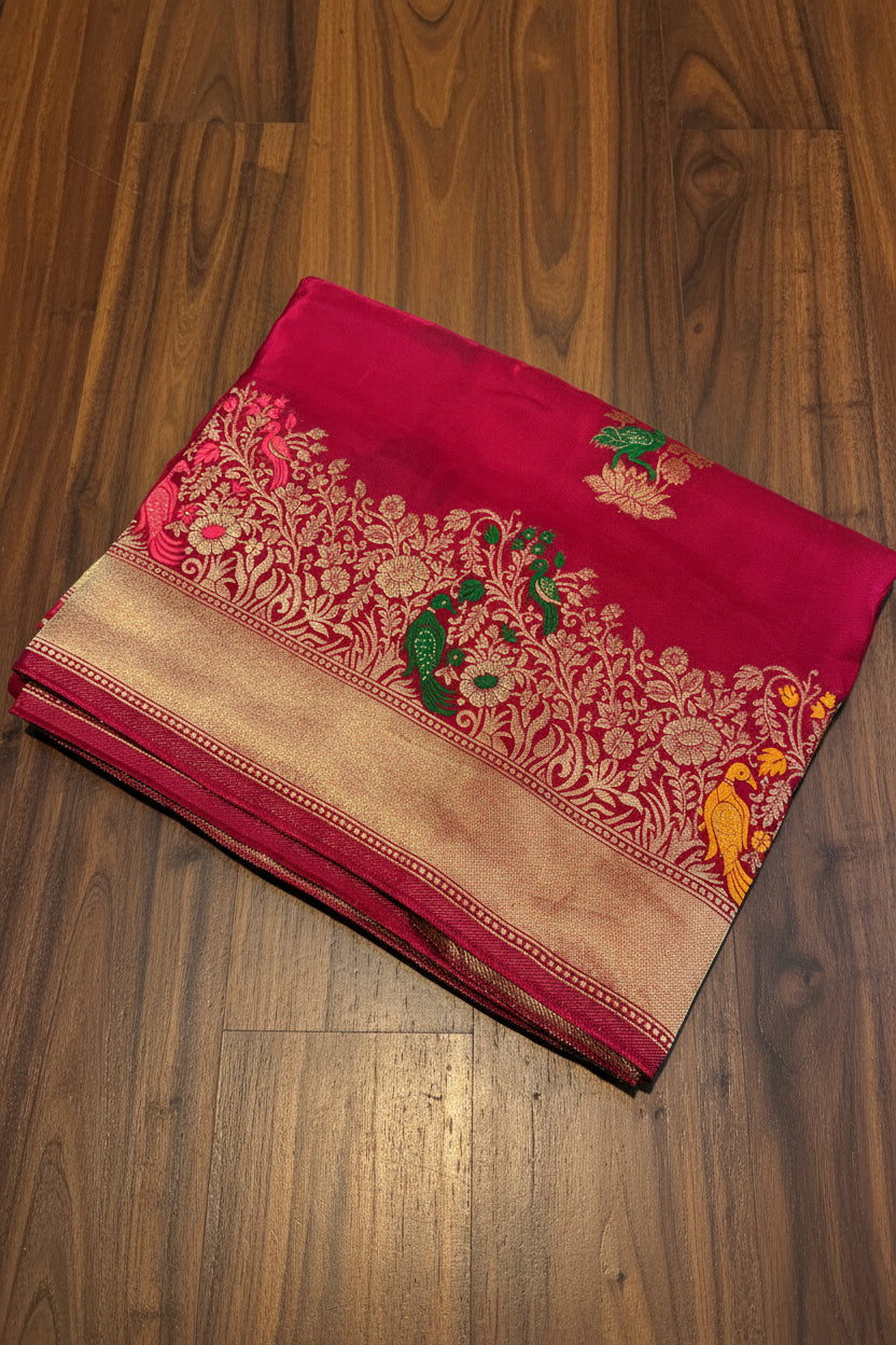 PREMIUM BANARASI CHIFFON SAREE