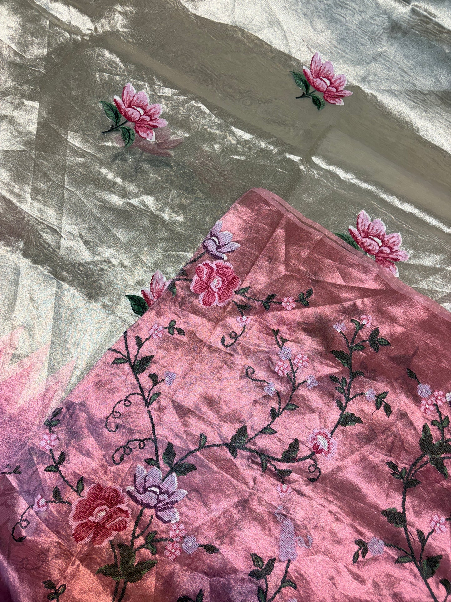 PURE SOFT TISSUE ORGANZA SAREE