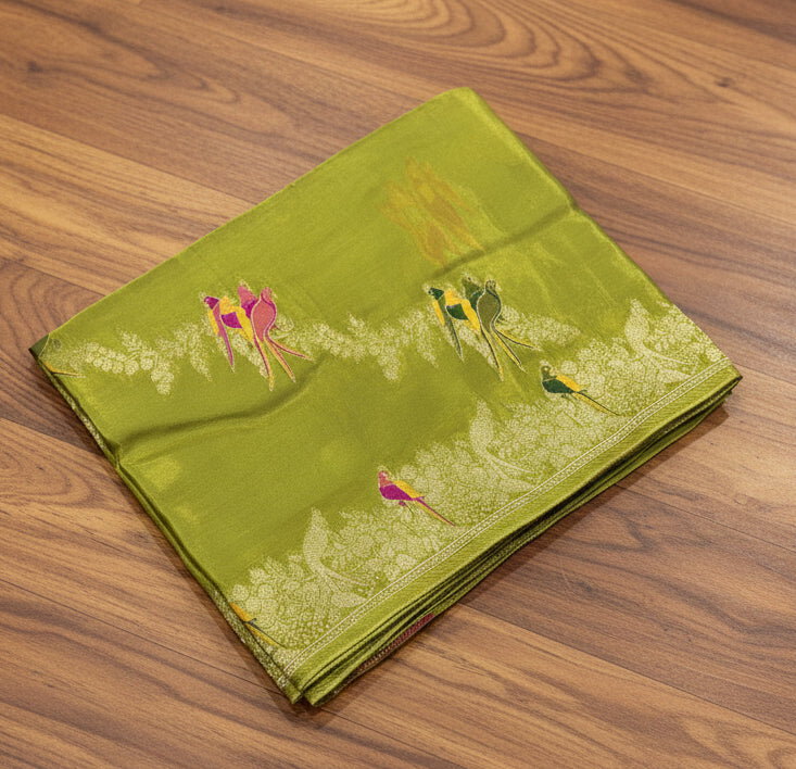PREMIUM BANARASI CHIFFON SAREE