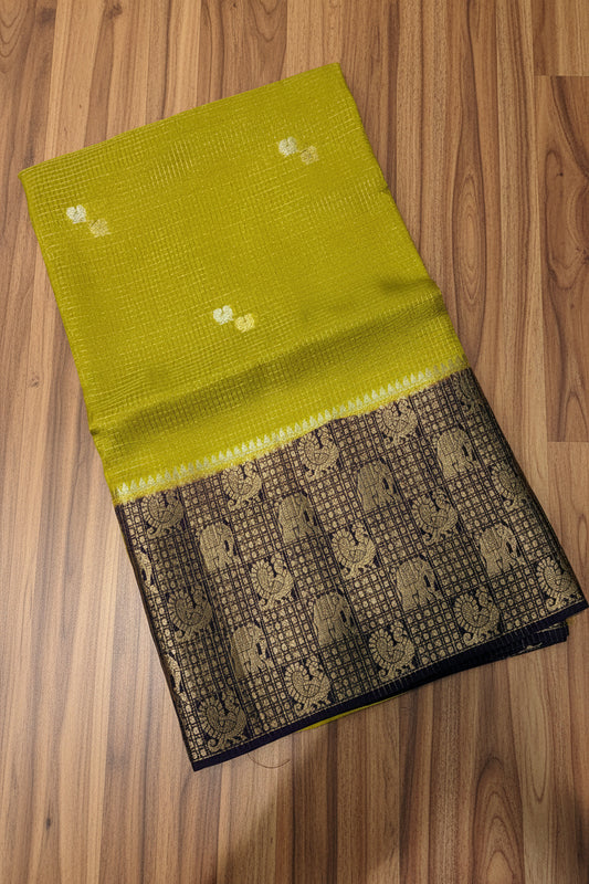 PREMIUM CHECKS VISCOSE SILK SAREE