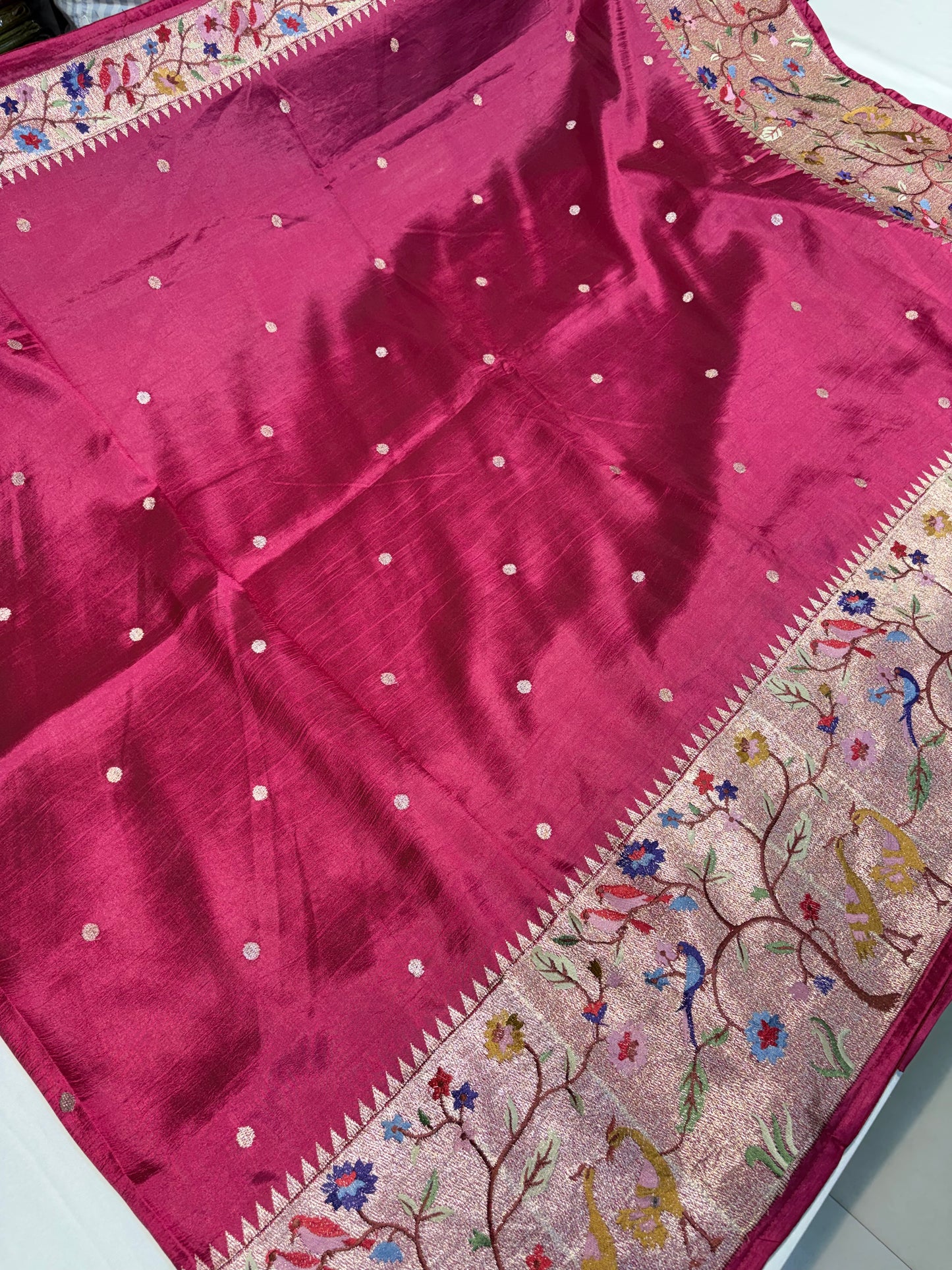 TUSSUR SILK SAREE WITH PAITHANI ZARI  WORK  @ ₹4675/-