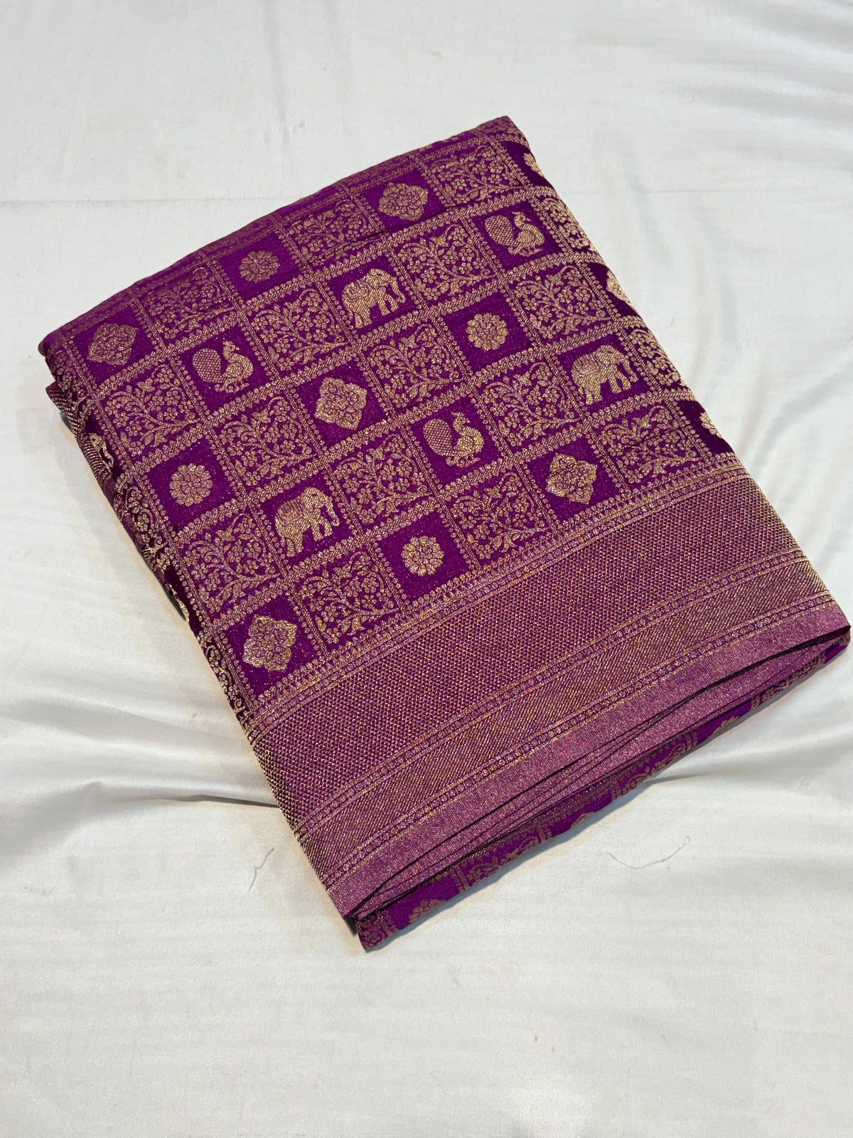 PREMIUM BROCADE BANARAS GEORGETTE SAREES