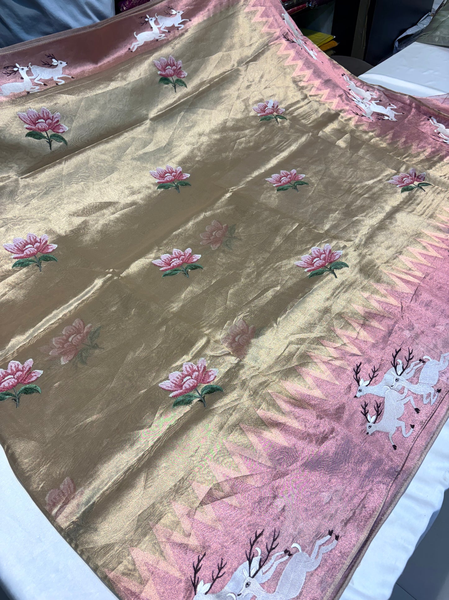 PURE SOFT TISSUE SILK SAREE
