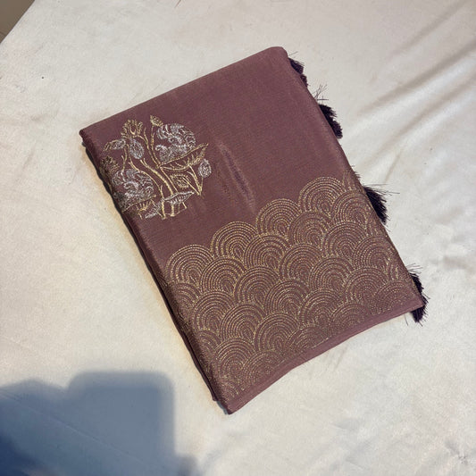 PREMIUM CHINON CREAPE WITH EMBROIDERY WORK