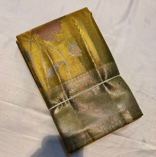 SEMI KANCHIPURAM TISSUE SILK SAREE