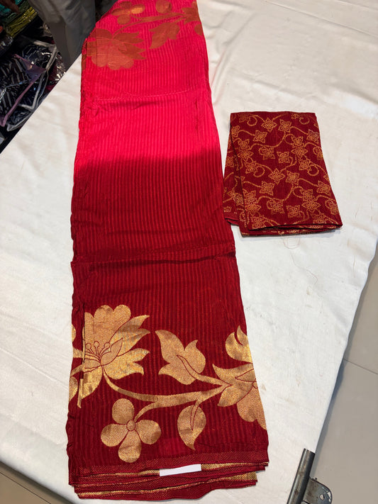 PREMIUM SOFT KORA SILK SAREE