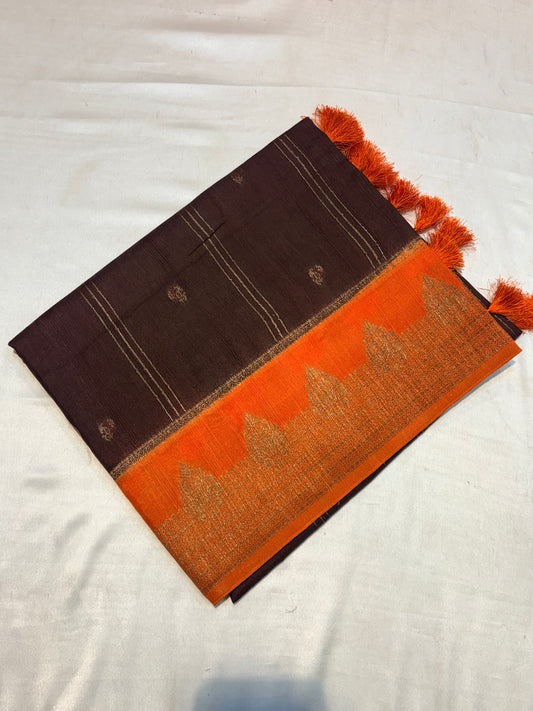 PREMIUM TUSSUR GEORGETTE SILK SAREE