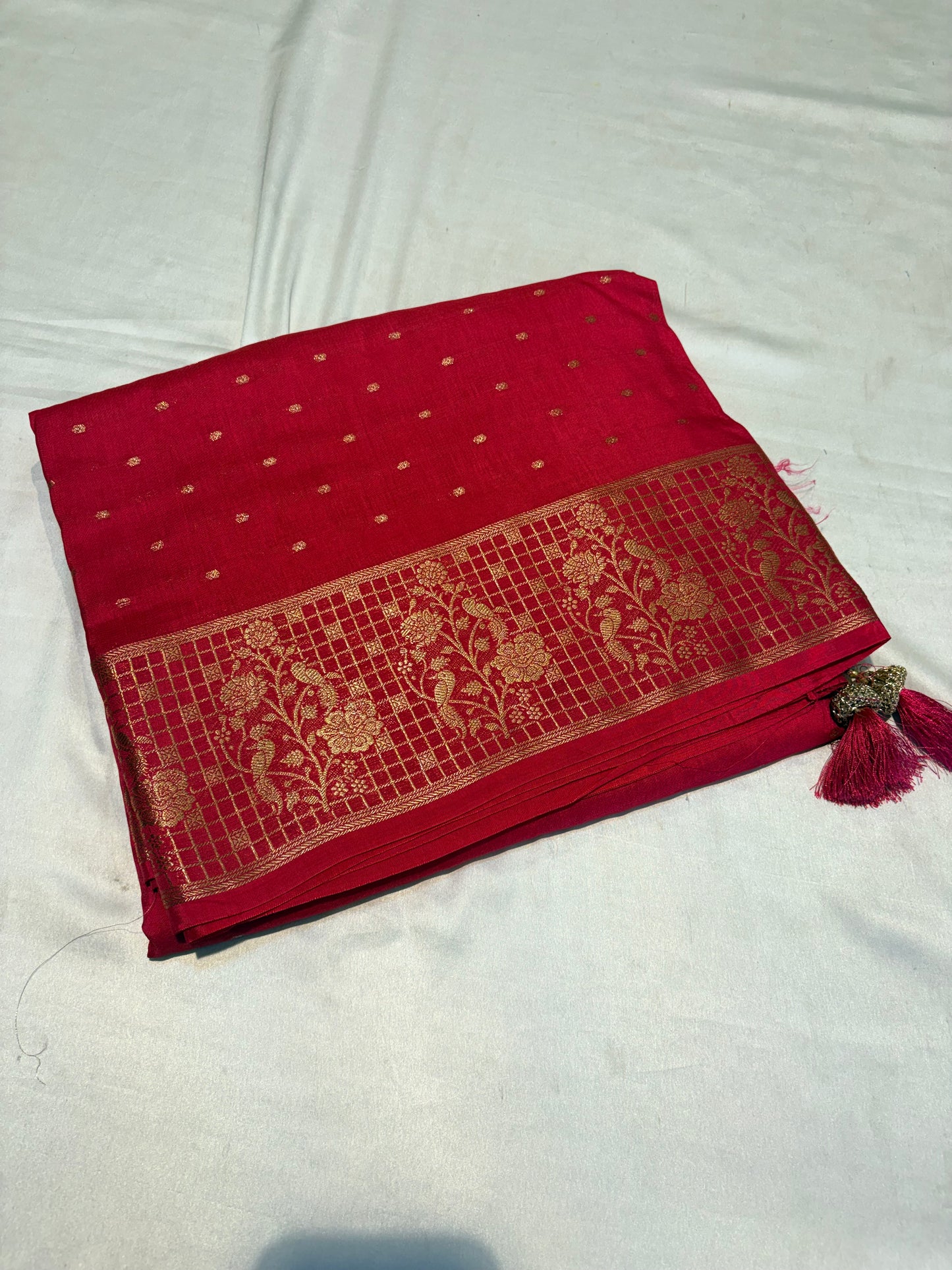 PREMIUM VISCOSE CREAPE SILK SAREE