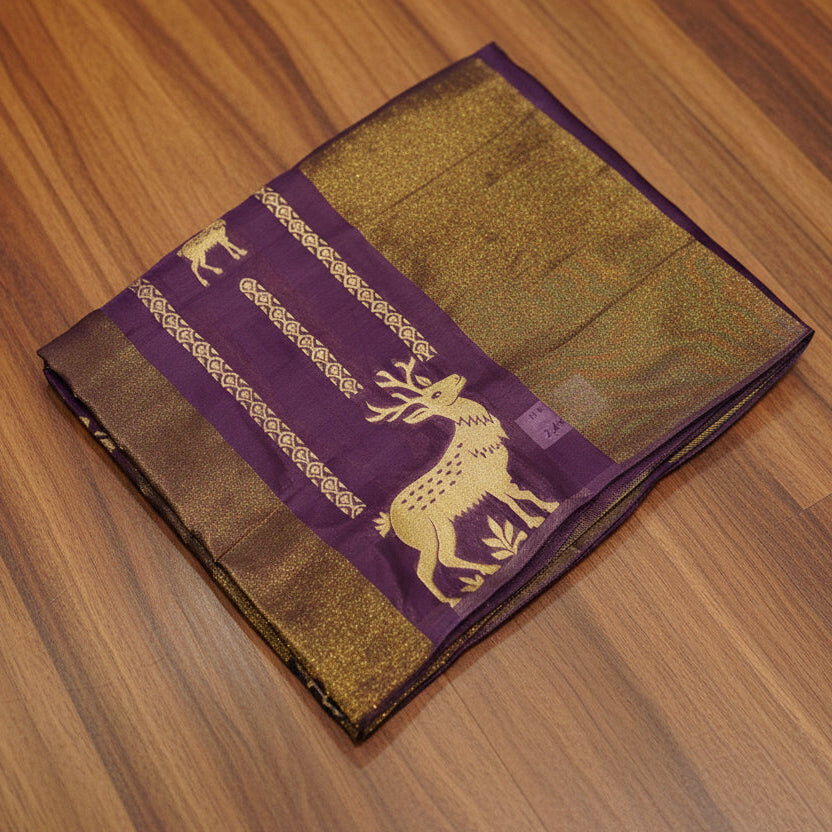 PURE CHINON CREAPE SAREE