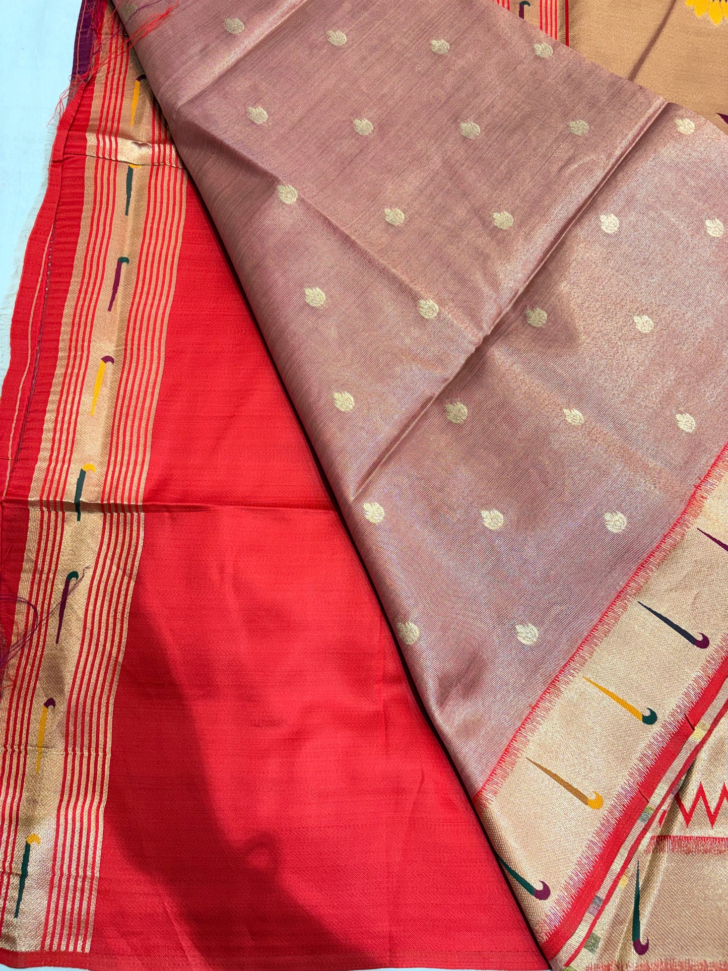 SEMI PAITHANI TISSUE SILK SAREE