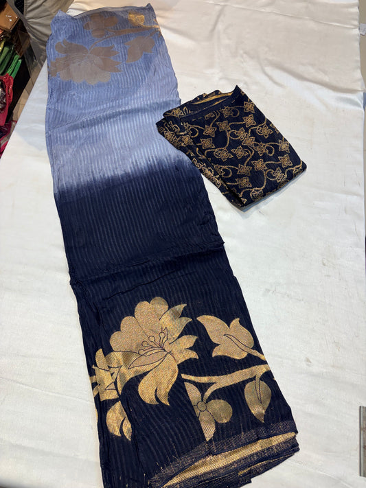 PREMIUM SOFT KORA SILK SAREE