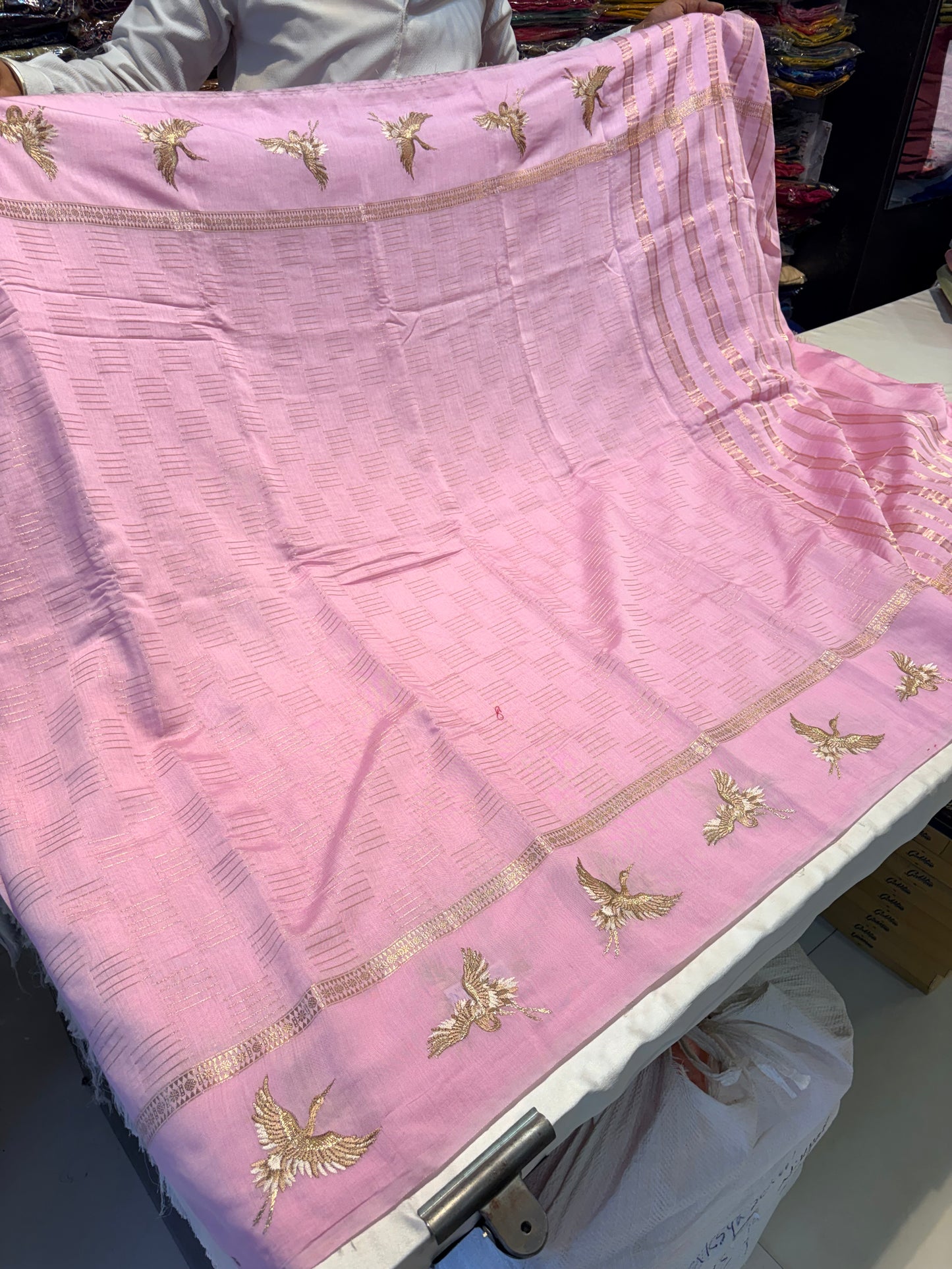 PREMIUM SOFT COTTON SILK SAREE WITH EMBROIDERY WORK