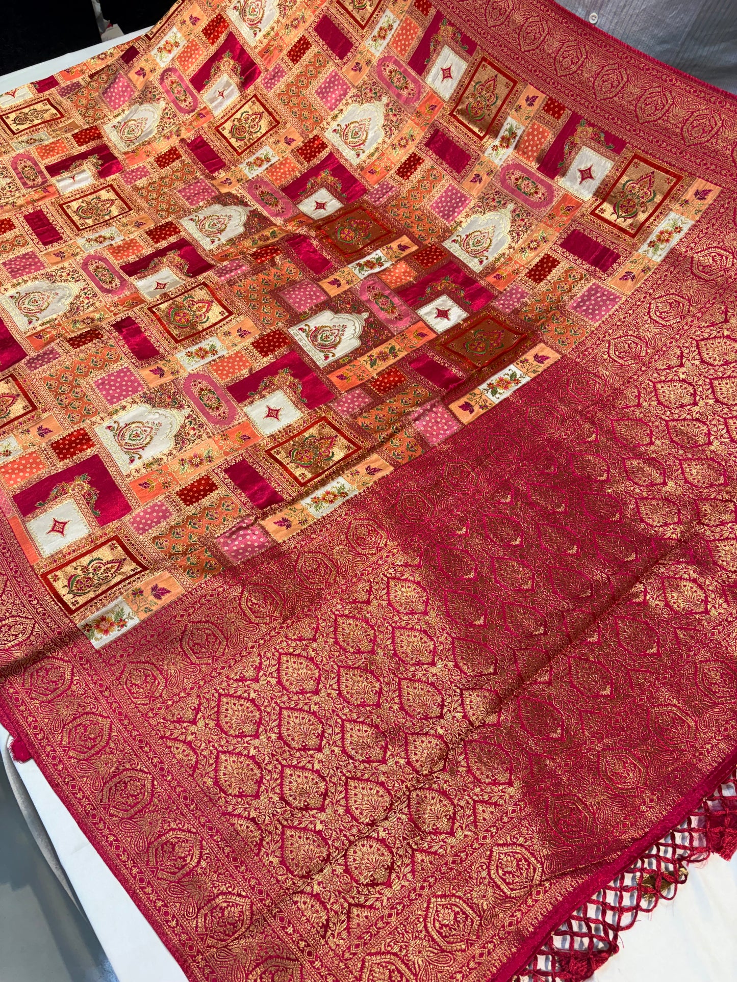 PURE BANARASI PASHMEENA SILK SAREE